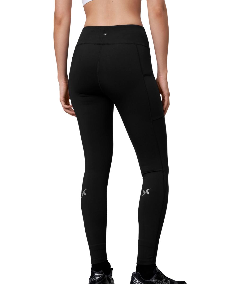Dame løbe tights m. lange ben, lår stik lommer